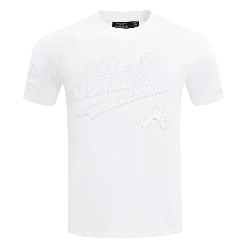 MANGA CORTA MLB ATLANTA BRAVES WHITE OUT