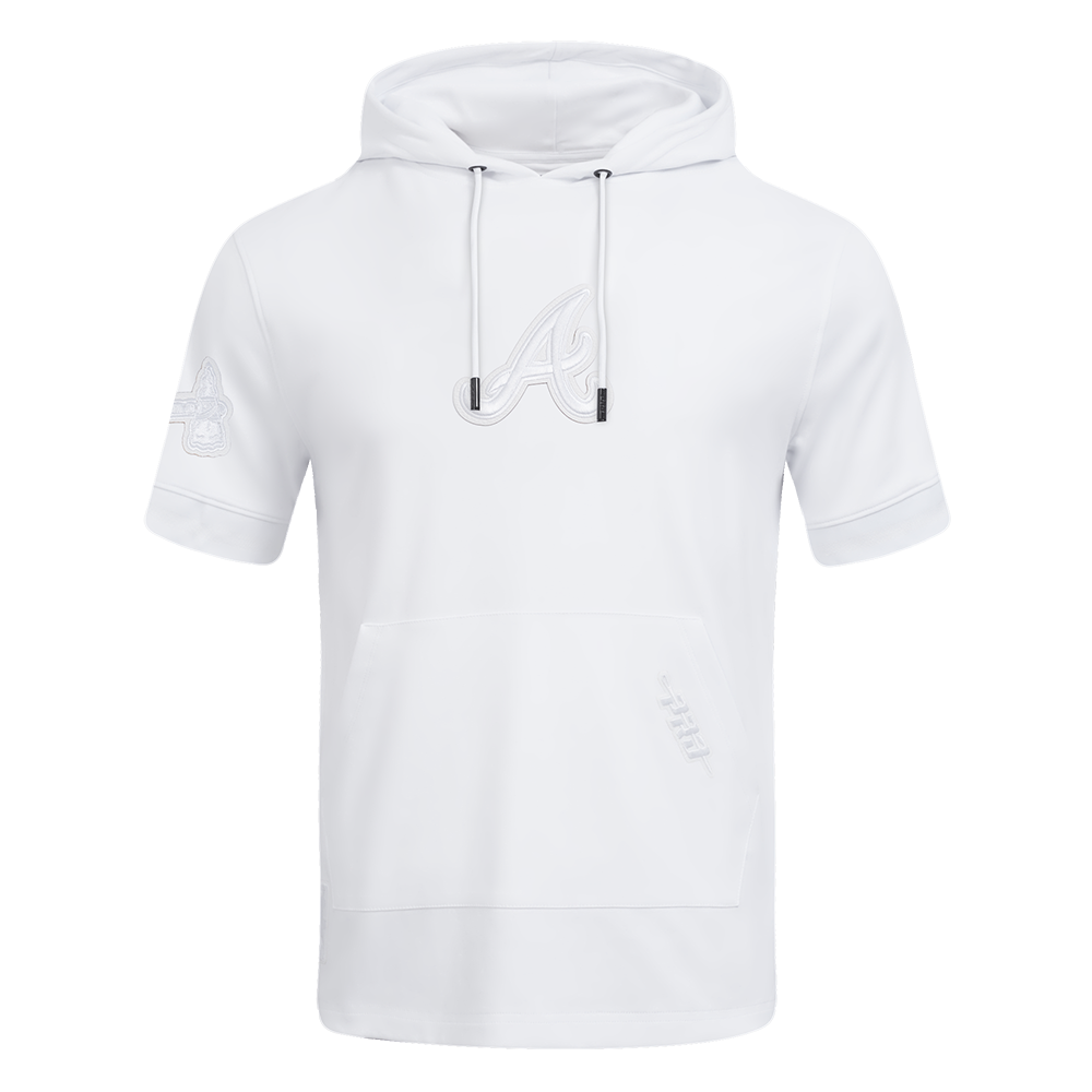 SUDADERA DE MANGA CORTA MLB ATLANTA BRAVES WHITE OUT