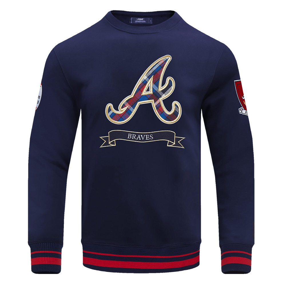 SUDADERA DE CUELLO REDONDO MLB ATLANTA BRAVES PRO PREP