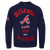 SUDADERA DE CUELLO REDONDO MLB ATLANTA BRAVES OLD ENGLISH