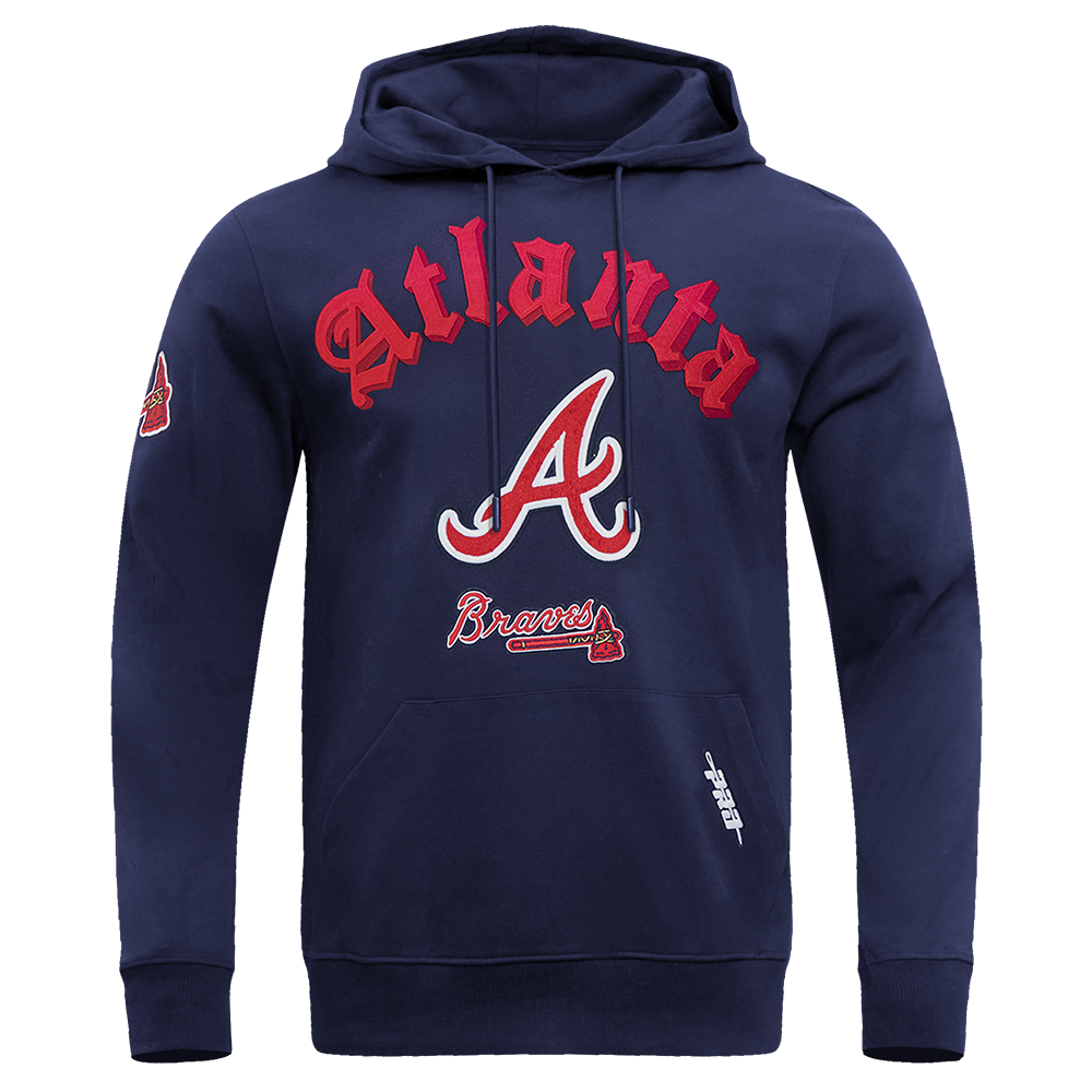 SUDADERA CON GORRO MLB ATLANTA BRAVES OLD ENGLISH