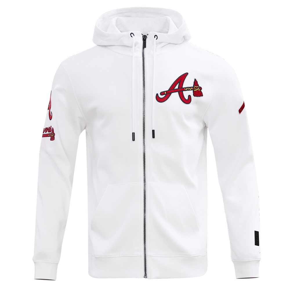SUDADERA CON CIERRE MLB ATLANTA BRAVES CLASSIC CHENILLE