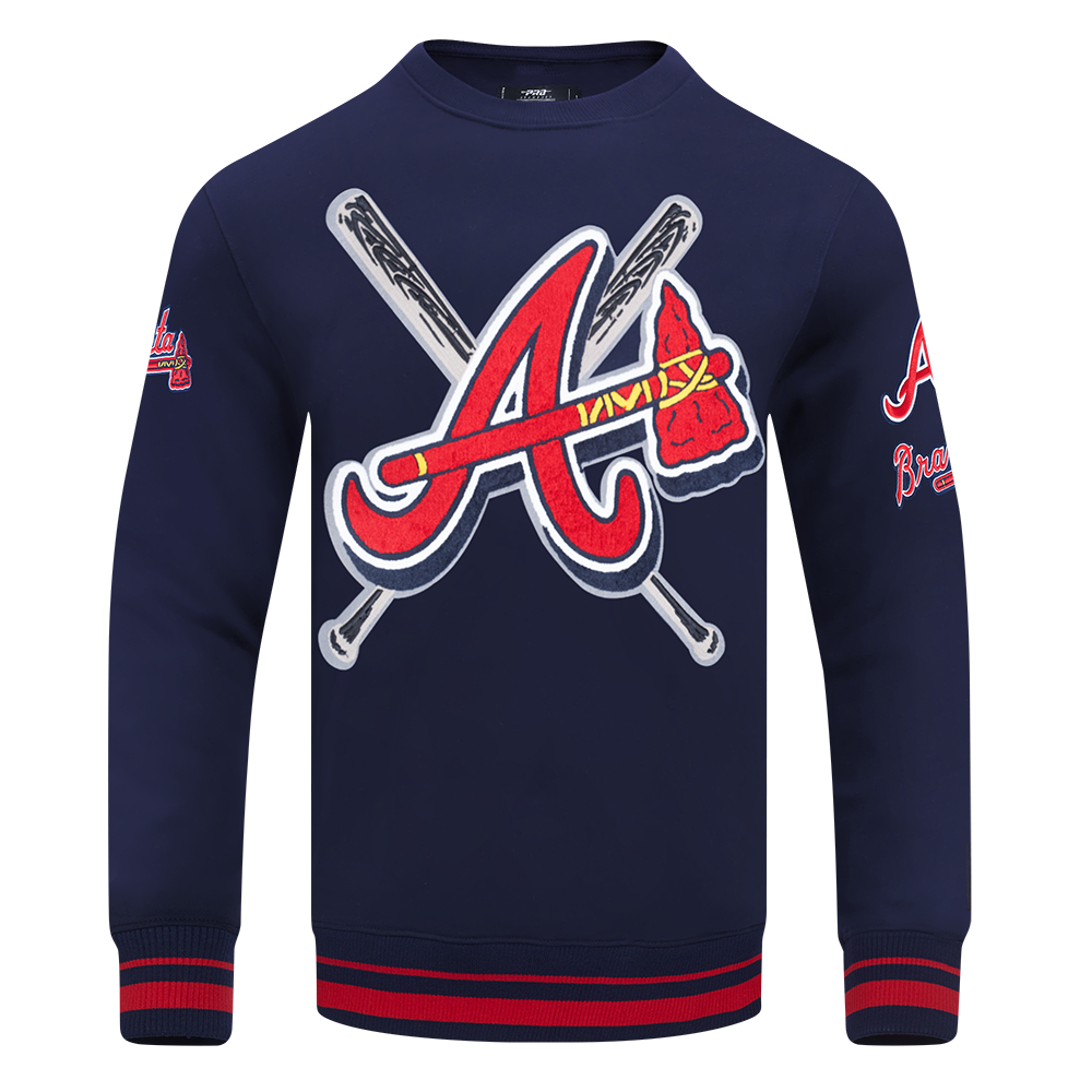 SUDADERA DE CUELLO REDONDO MLB ATLANTA BRAVES MASH UP