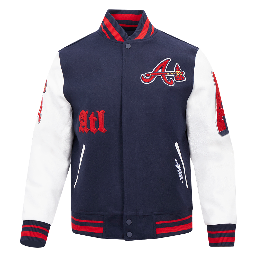 CHAMARRA UNIVERSITARIA MLB ATLANTA BRAVES OLD ENGLISH