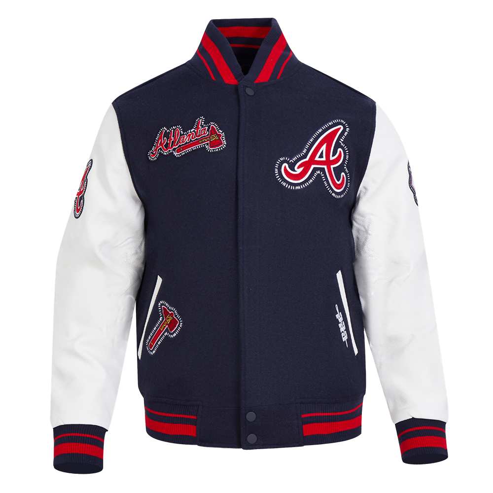 CHAMARRA UNIVERSITARIA MLB ATLANTA BRAVES DIY PICK STITCH
