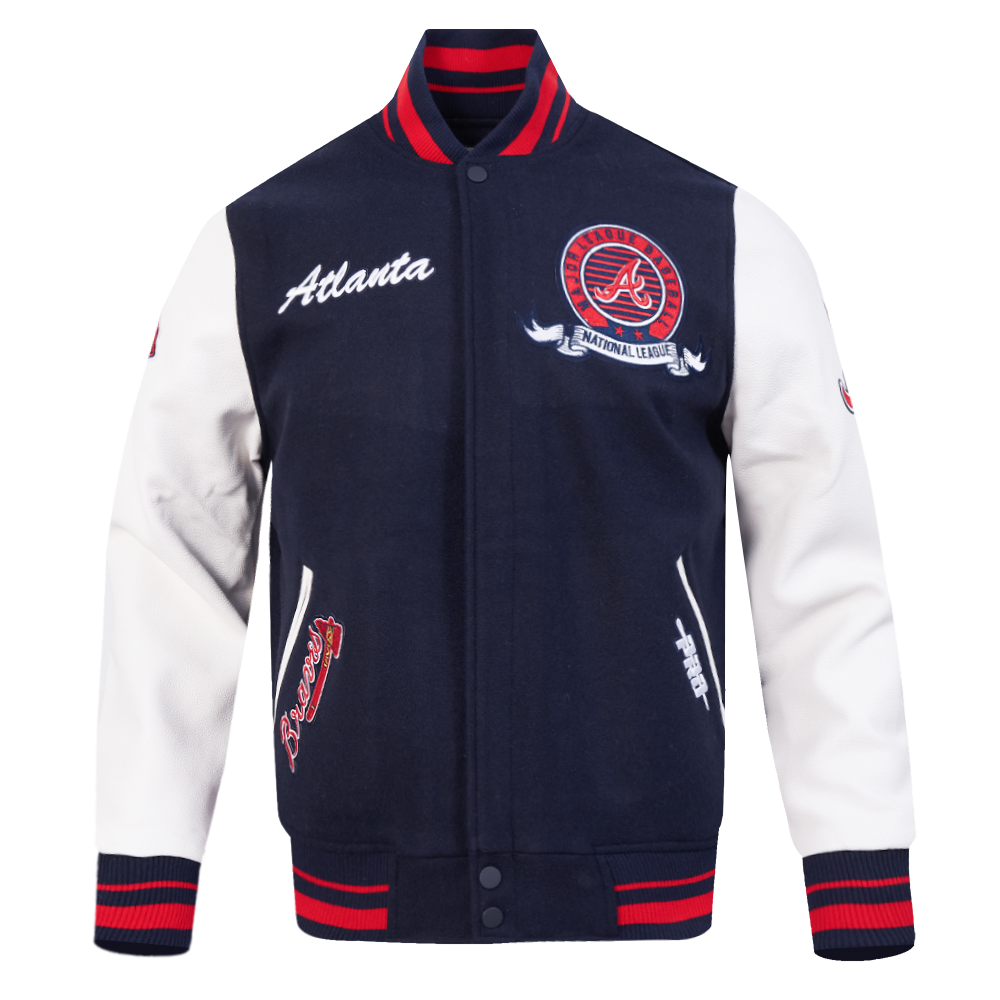 CHAMARRA UNIVERSITARIA MLB ATLANTA BRAVES TEAM BADGE