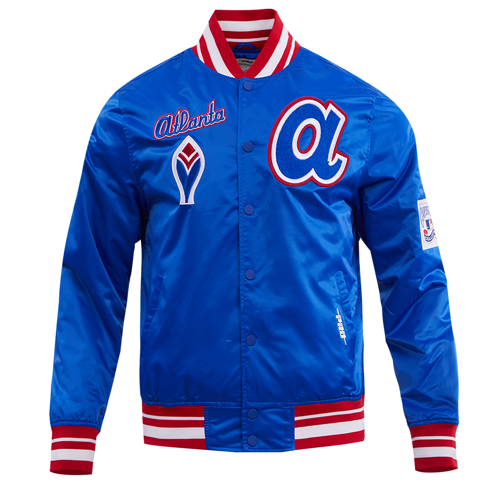 CHAMARRA DE SATÍN MLB ATLANTA BRAVES RETRO CLASSICS
