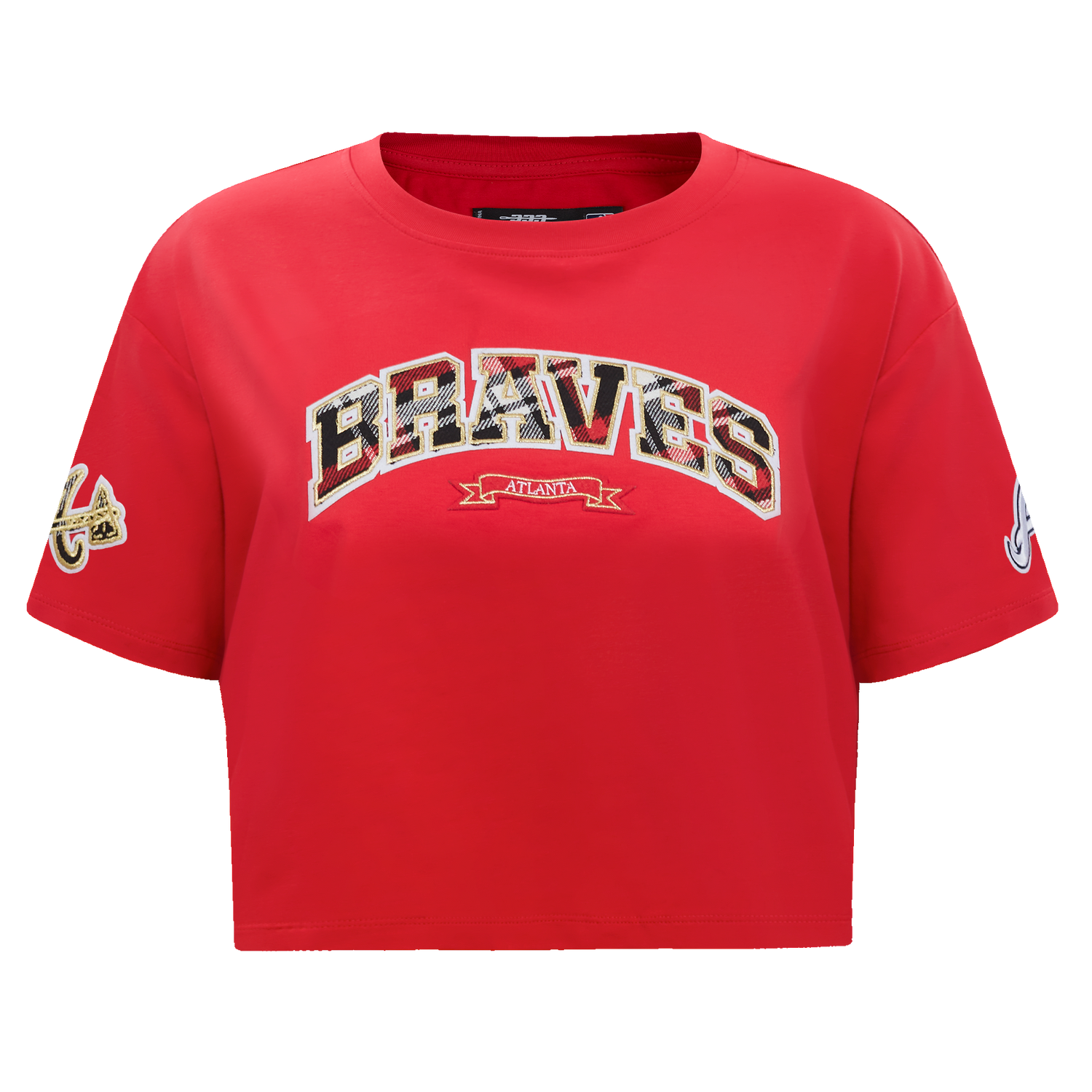 MANGA CORTA CROP MLB ATLANTA BRAVES PRO PREP PARA MUJER