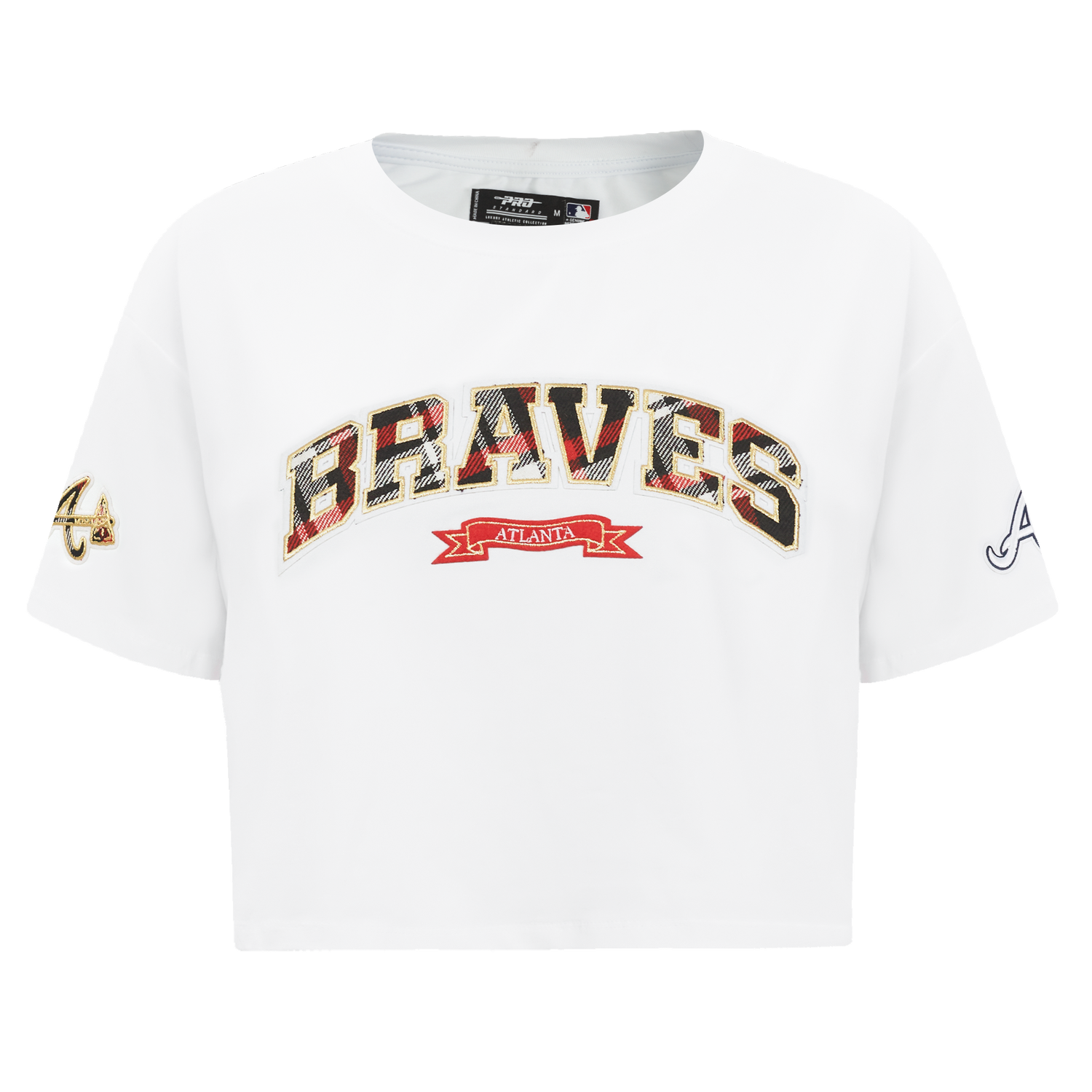 MANGA CORTA CROP MLB ATLANTA BRAVES PRO PREP PARA MUJER