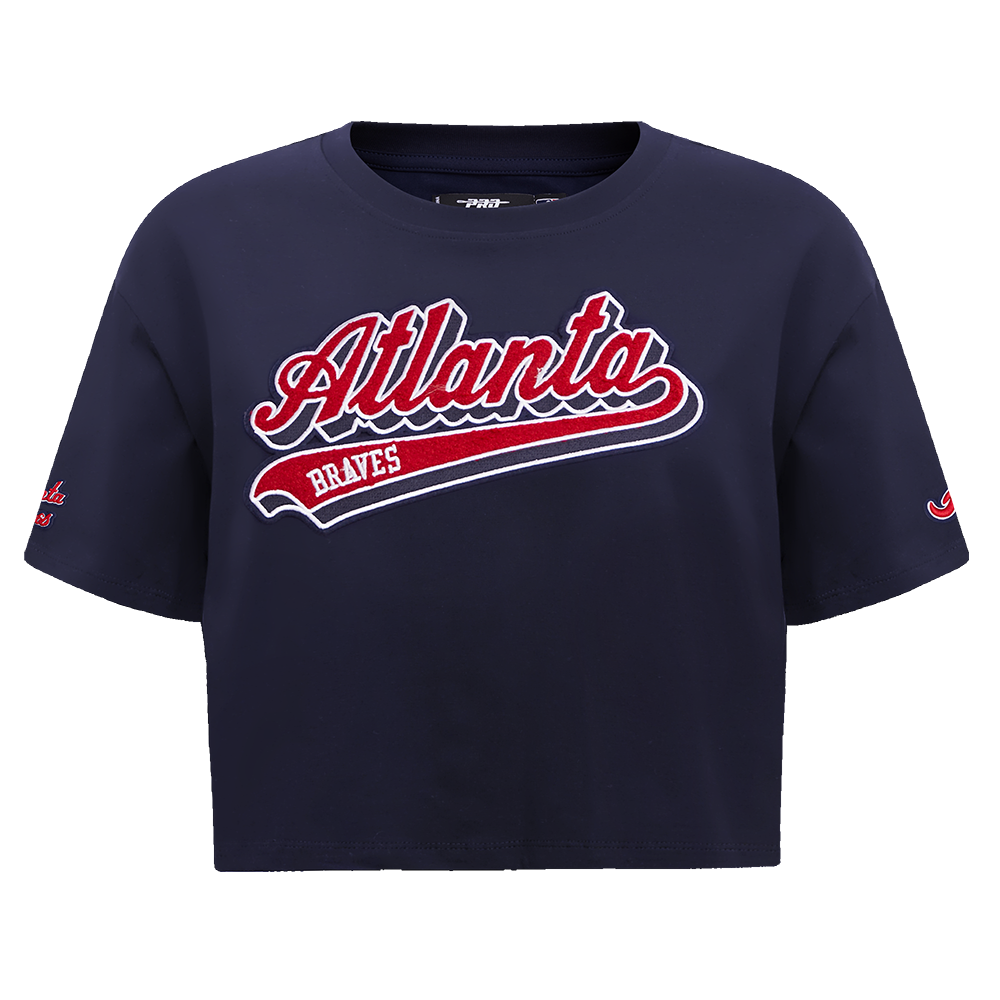 MANGA CORTA MLB ATLANTA BRAVES SCRIPT TAIL PARA MUJER