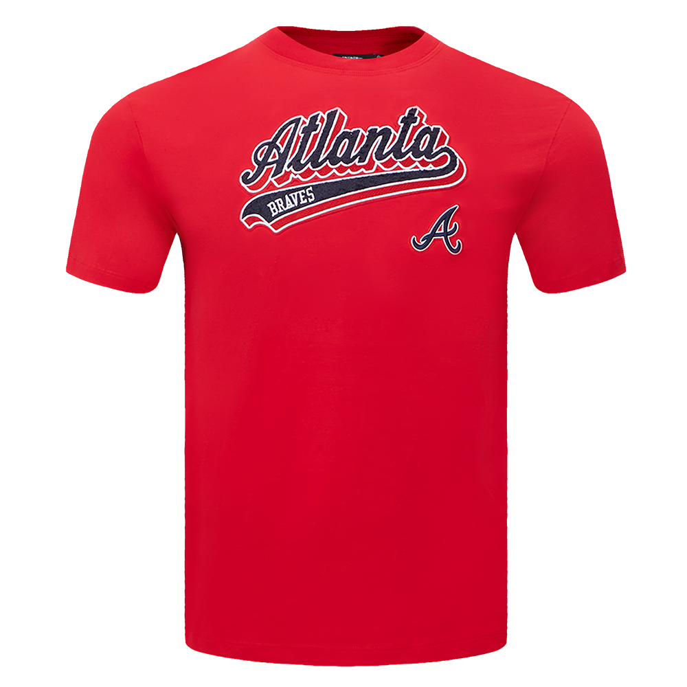 MANGA CORTA BOYFRIEND MLB ATLANTA BRAVES SCRIPT TAIL PARA MUJER