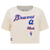 MANGA CORTA CROP MLB ATLANTA BRAVES RETRO CLASSICS PARA MUJER