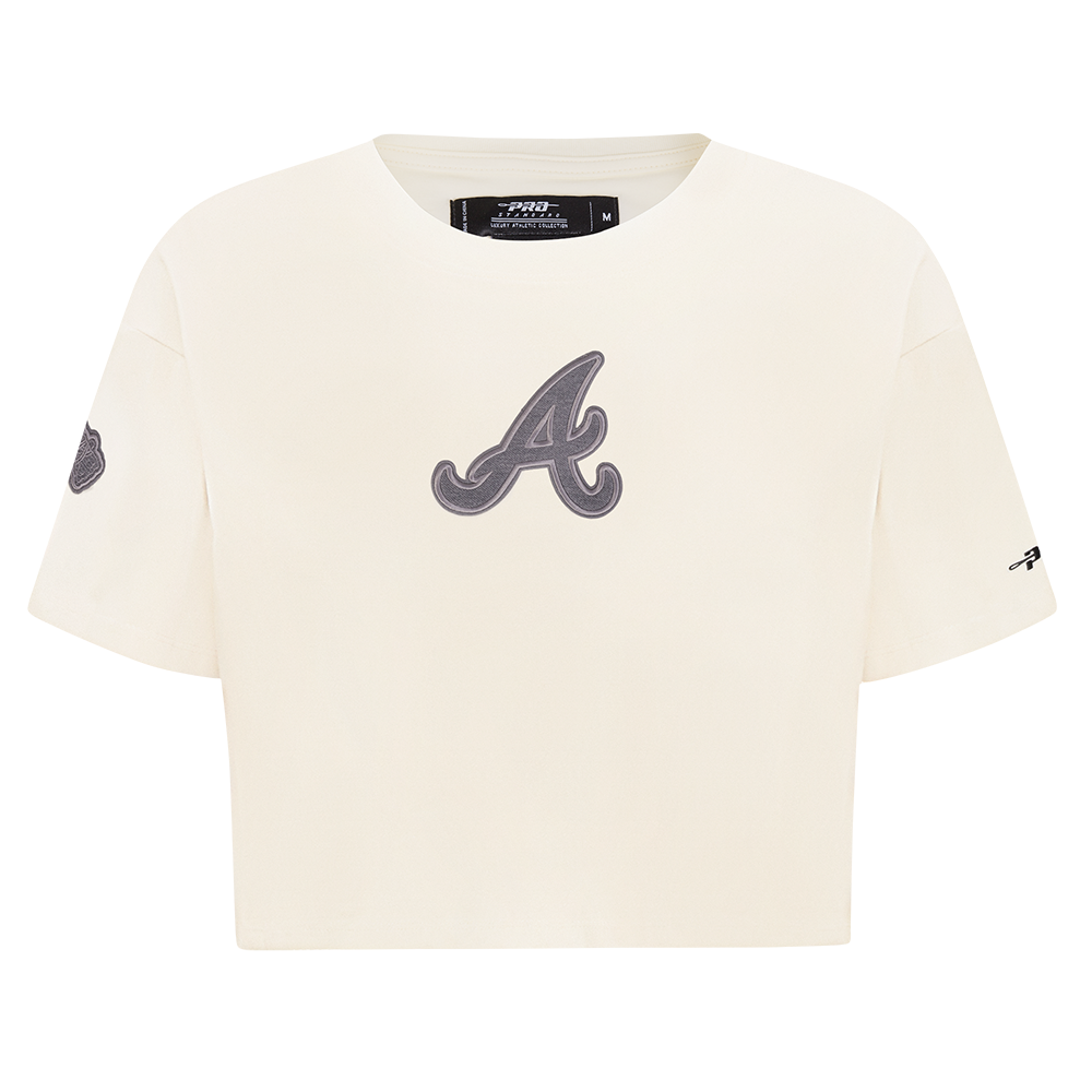 MANGA CORTA MLB ATLANTA BRAVES REVERSE FRENCH TERRY PARA MUJER