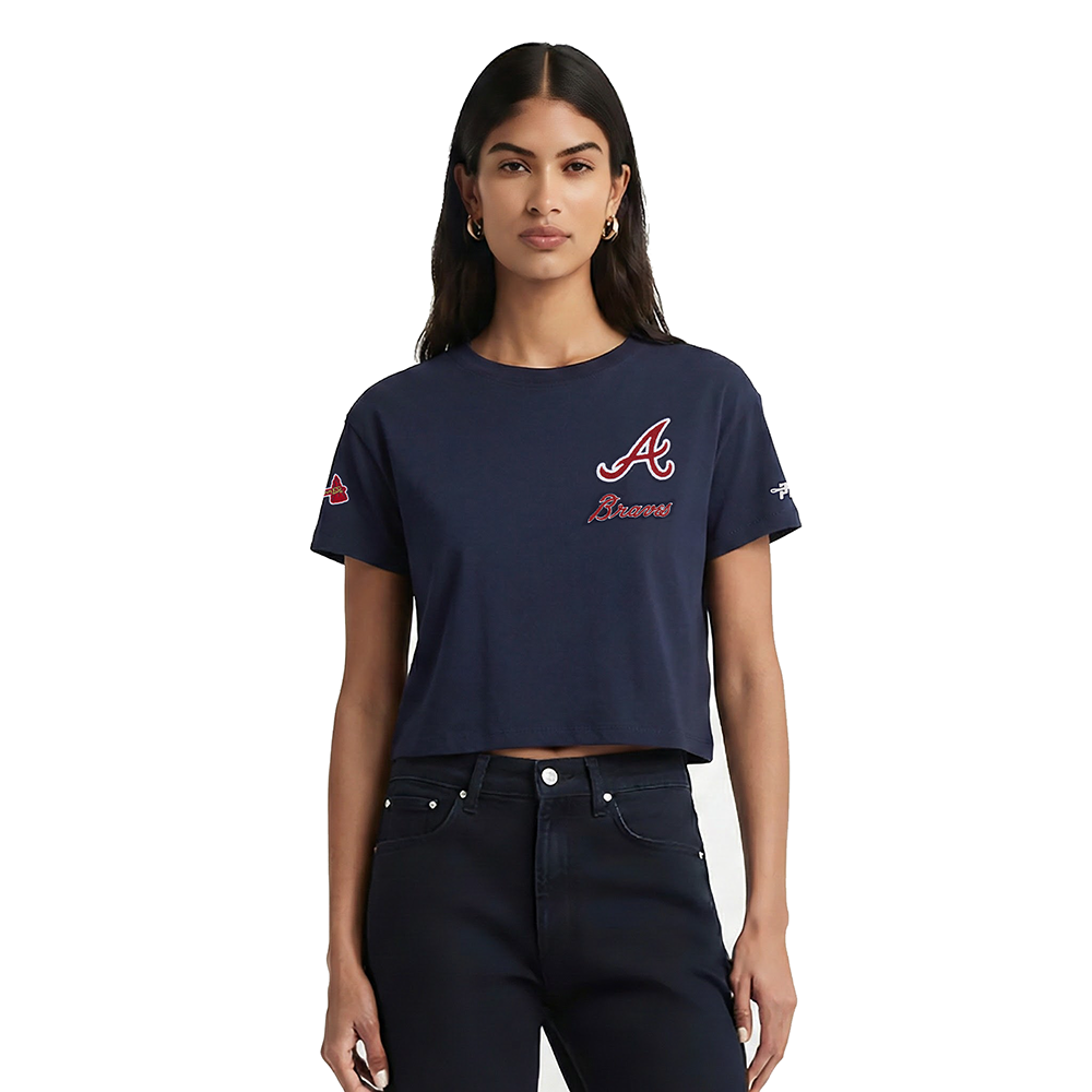 MANGA CORTA MLB ATLANTA BRAVES CLASSIC CHENILLE PARA MUJER