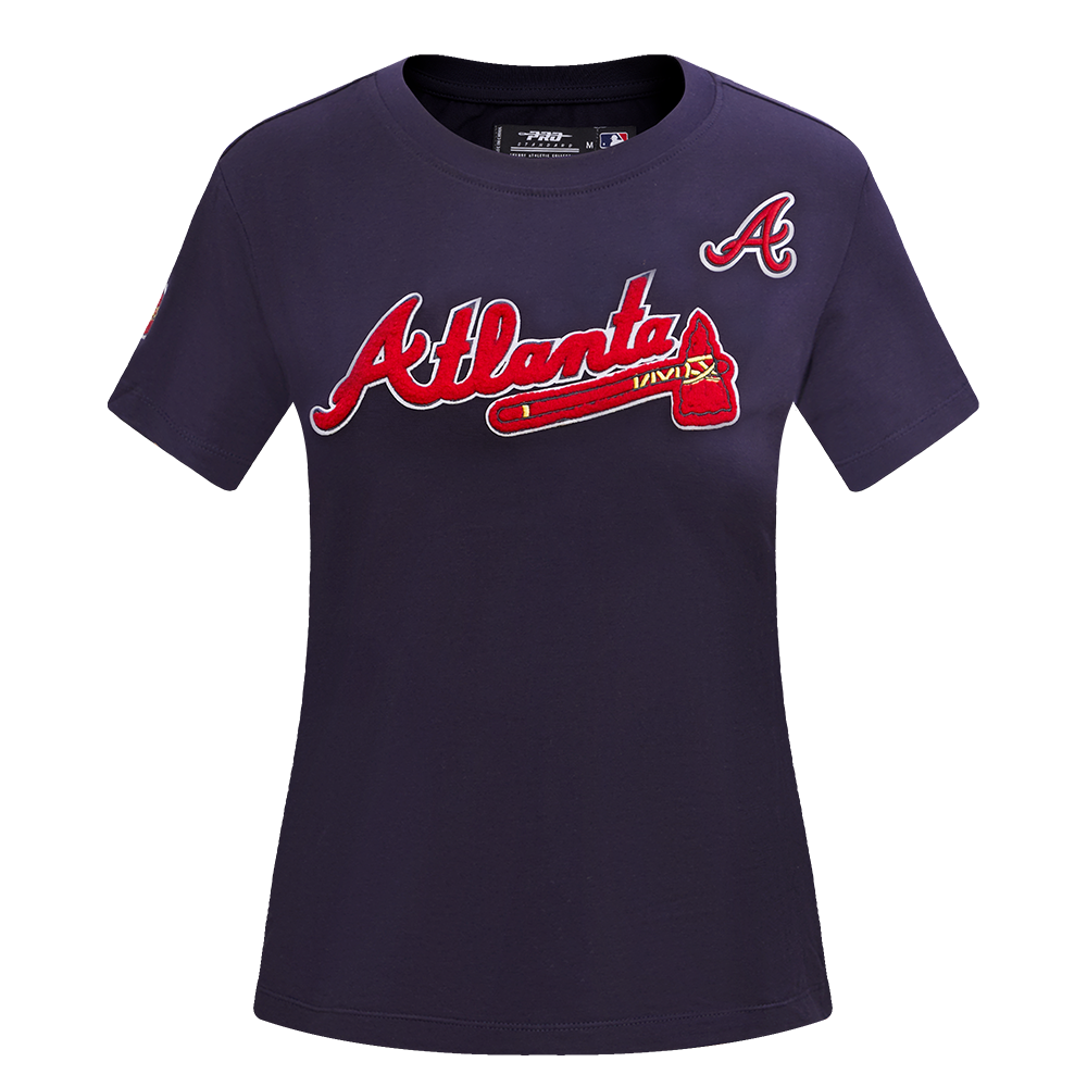MANGA CORTA MLB ATLANTA BRAVES CLASSIC ESSENTIALS PARA MUJER
