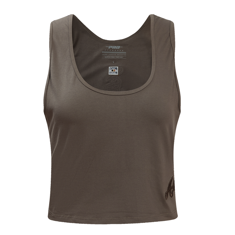 SIN MANGAS AJUSTADA MLB ATLANTA BRAVES NEUTRAL PARA MUJER