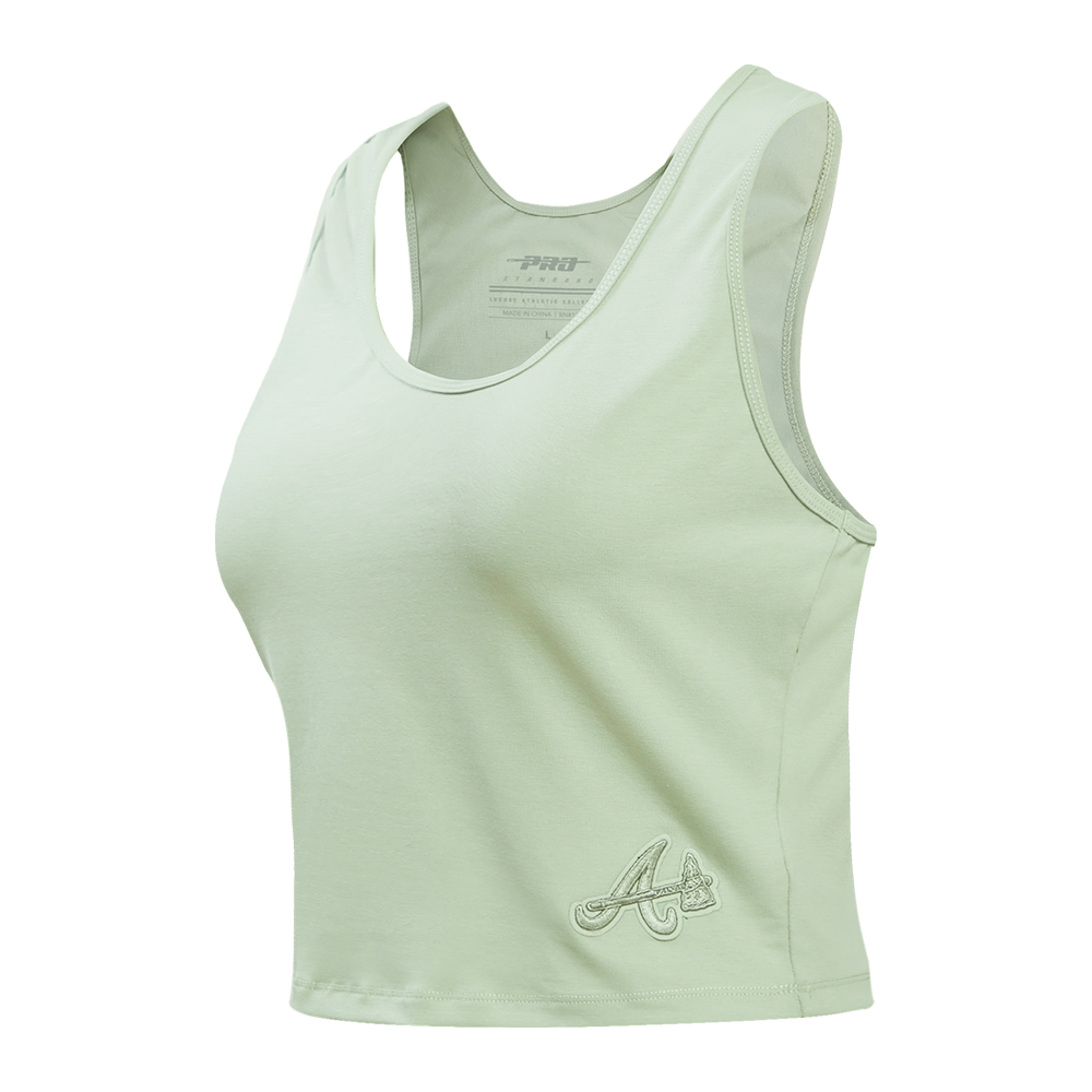 SIN MANGAS AJUSTADA MLB ATLANTA BRAVES NEUTRAL PARA MUJER