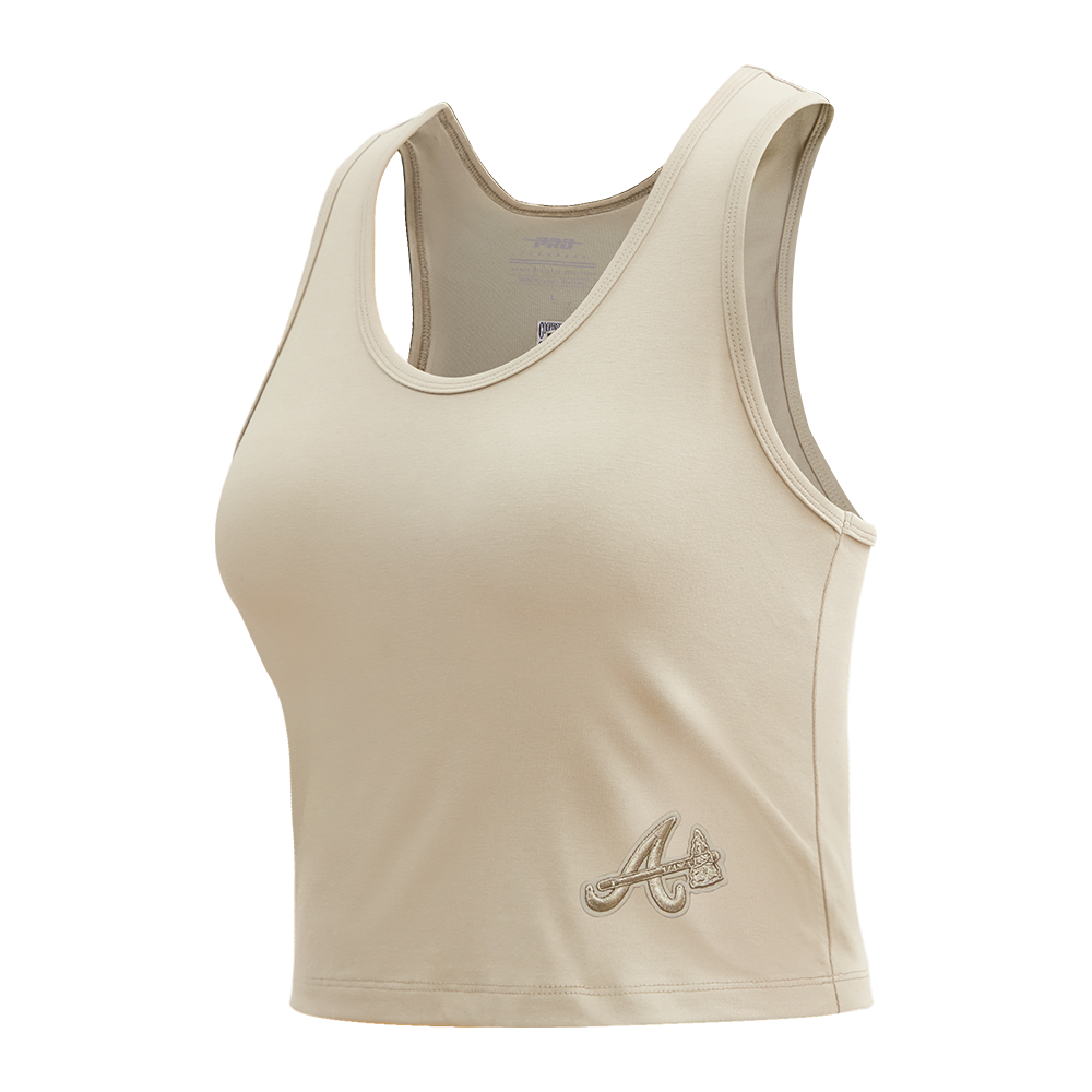 SIN MANGAS AJUSTADA MLB ATLANTA BRAVES NEUTRAL PARA MUJER