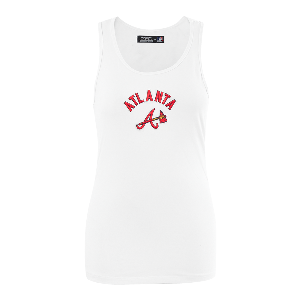 SIN MANGAS DE CORTE RELAJADO MLB ATLANTA BRAVES CLASSIC CHENILLE PARA MUJER