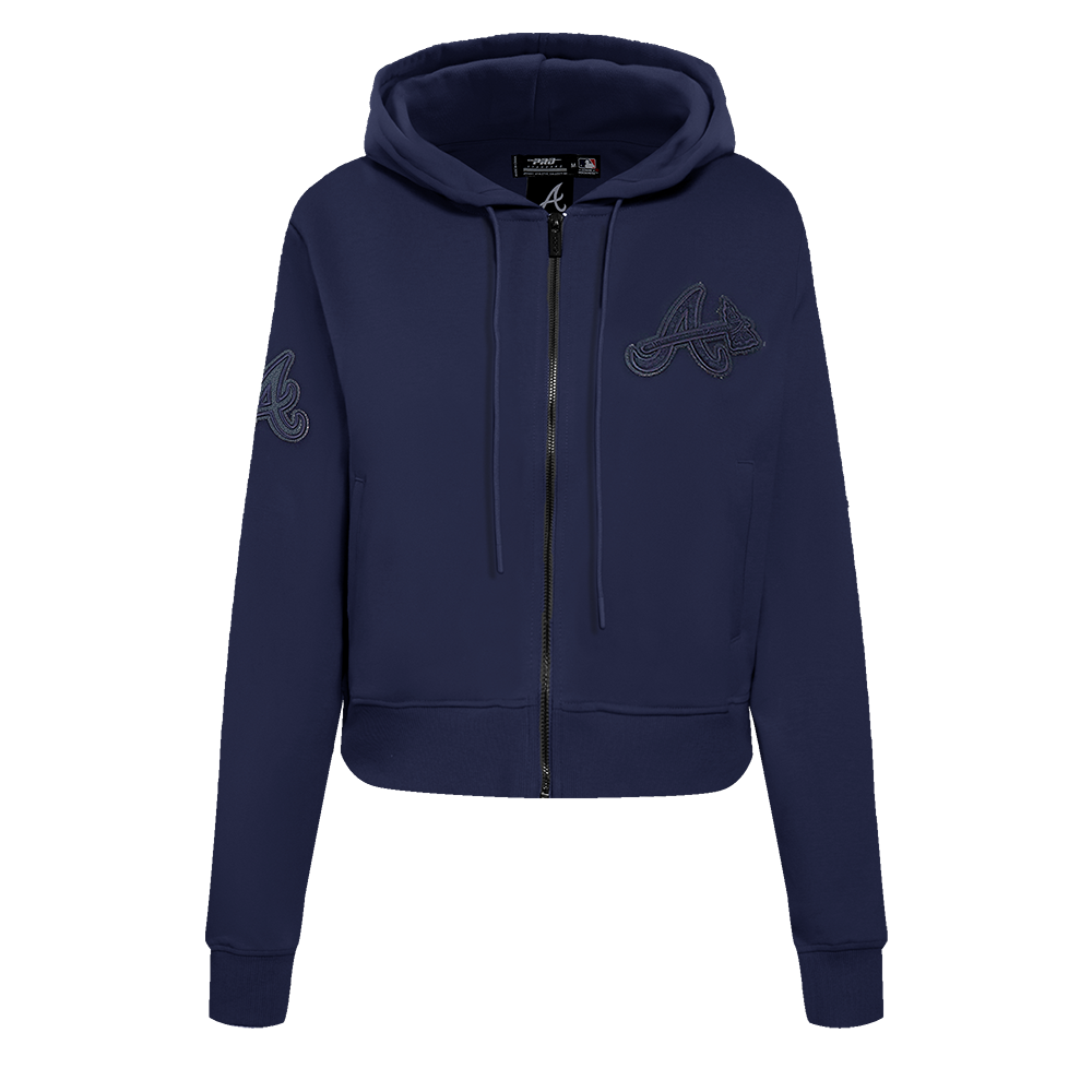 SUDADERA CON CIERRE MLB ATLANTA BRAVES TRIPLE TONAL PARA MUJER