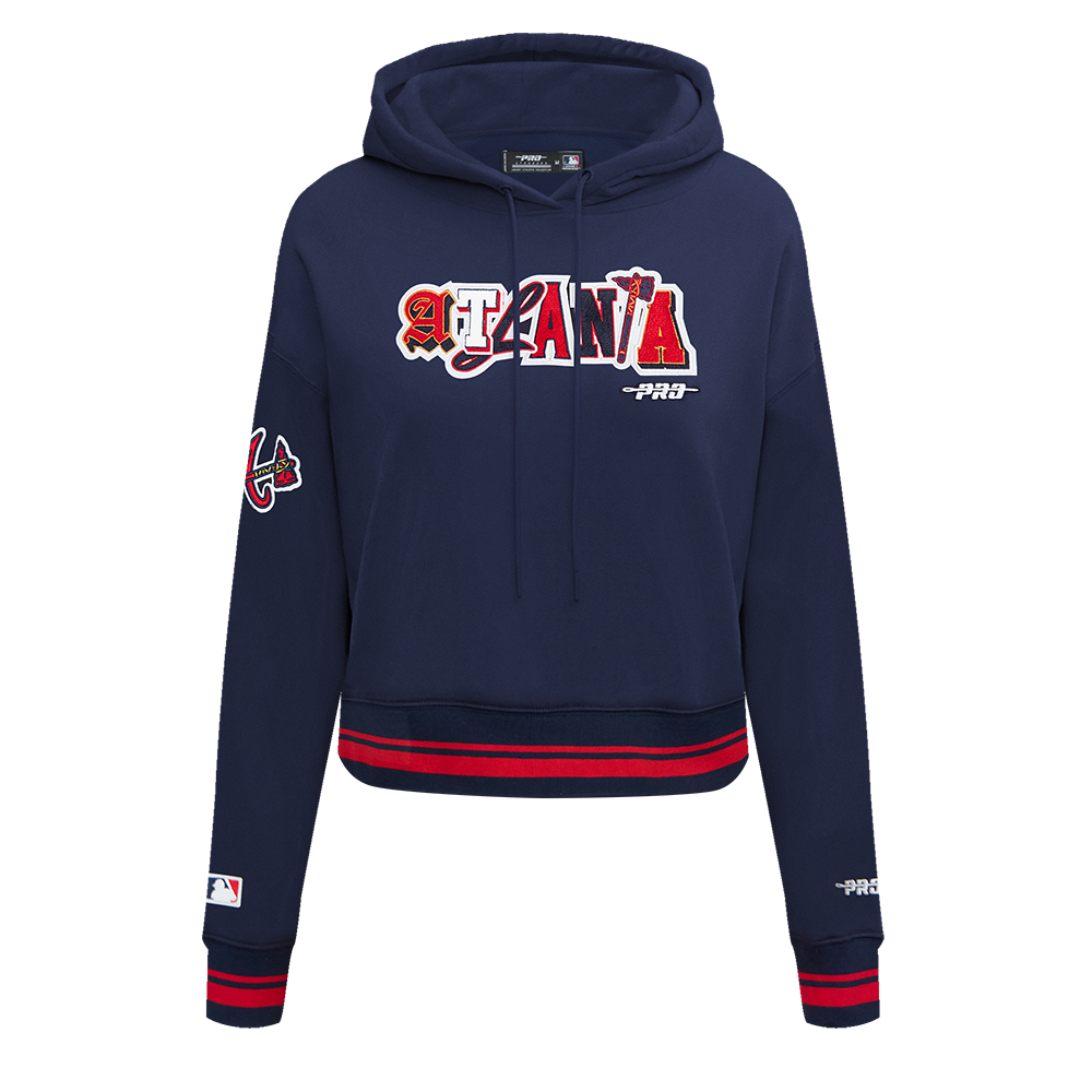 SUDADERA CON GORRO MLB ATLANTA BRAVES PARA MUJER