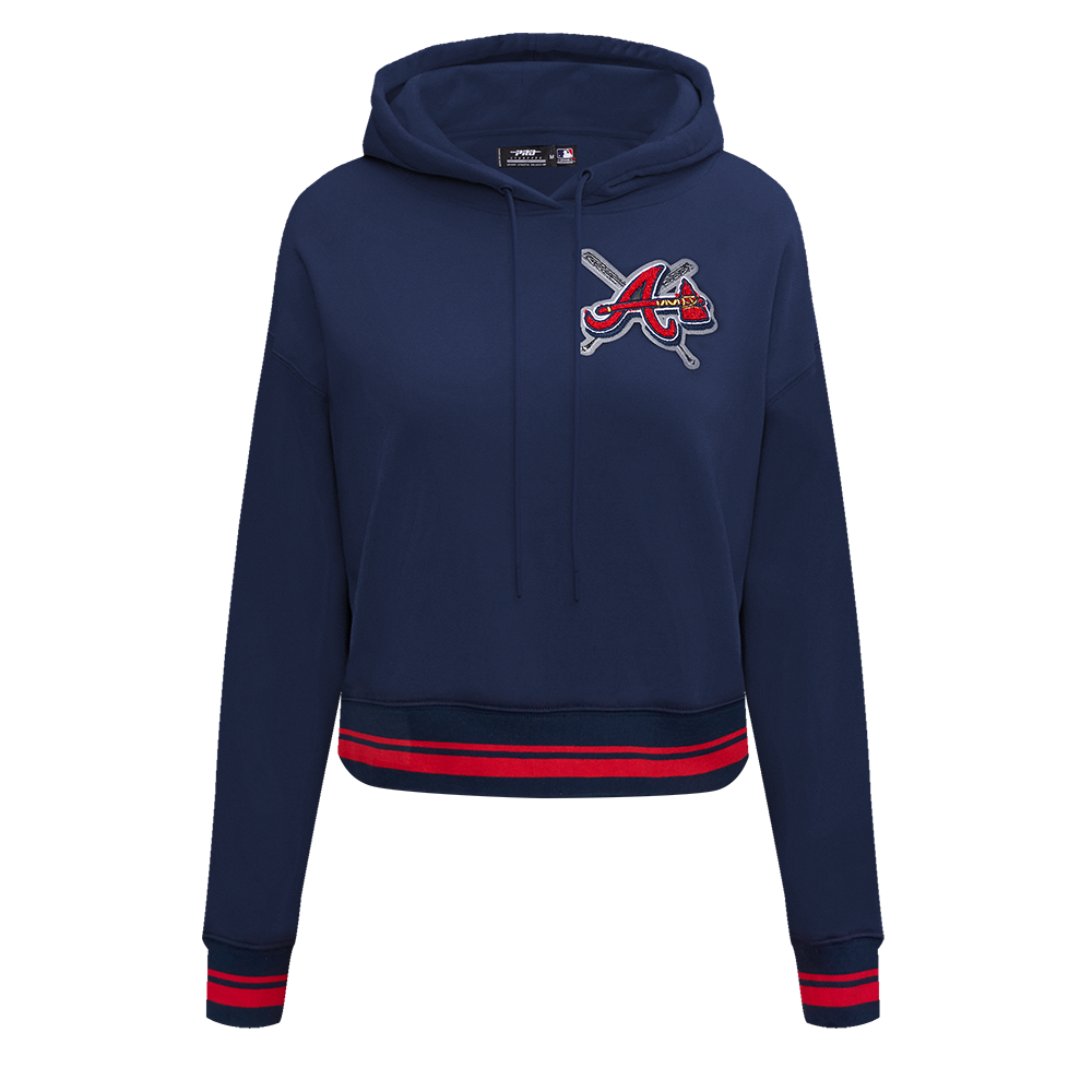 SUDADERA CON GORRO MLB ATLANTA BRAVES MASH UP PARA MUJER