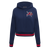 SUDADERA CON GORRO MLB ATLANTA BRAVES MASH UP PARA MUJER