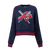 SUDADERA DE CUELLO REDONDO MLB ATLANTA BRAVES MASH UP PARA MUJER