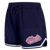 SHORTS DE MALLA MLB ATLANTA BRAVES SCRIPT TAIL PARA MUJER