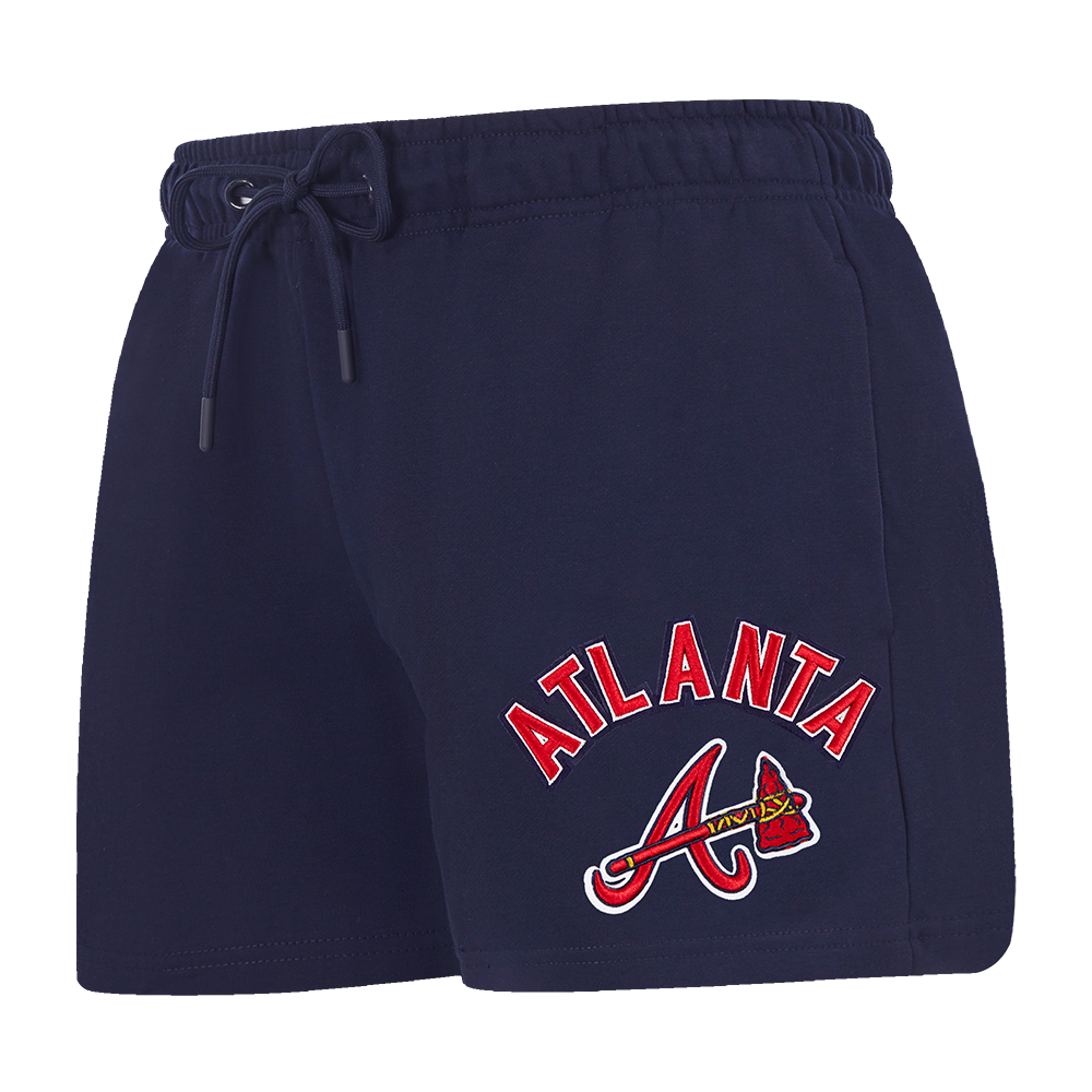 SHORTS DE ALGODÓN MLB ATLANTA BRAVES CLASSIC CHENILLE PARA MUJER