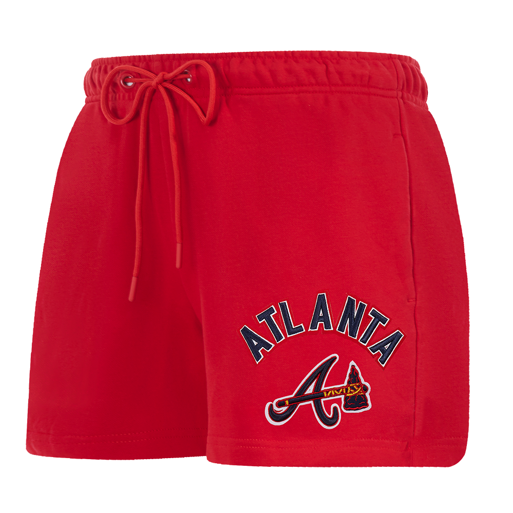 SHORTS DE ALGODÓN MLB ATLANTA BRAVES CLASSIC CHENILLE PARA MUJER