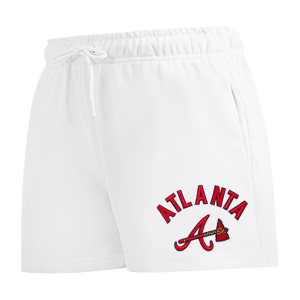 SHORTS DE ALGODÓN MLB ATLANTA BRAVES CLASSIC CHENILLE PARA MUJER