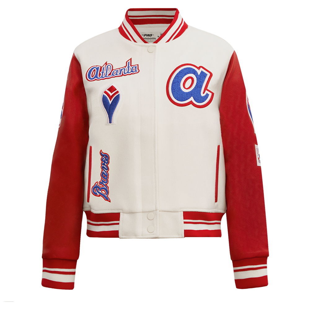 CHAMARRA UNIVERSITARIA MLB ATLANTA BRAVES RETRO CLASSICS PARA MUJER