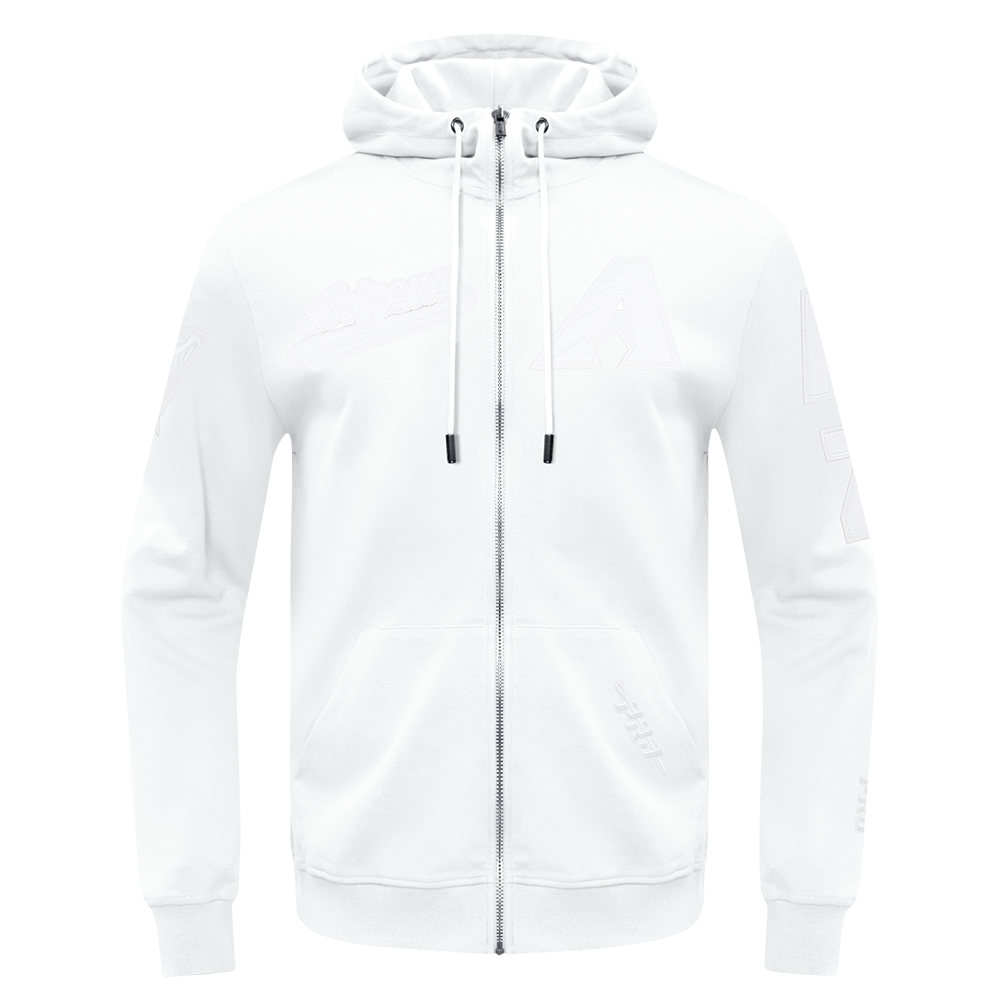SUDADERA CON CIERRE MLB ARIZONA DIAMONDBACKS WHITE OUT