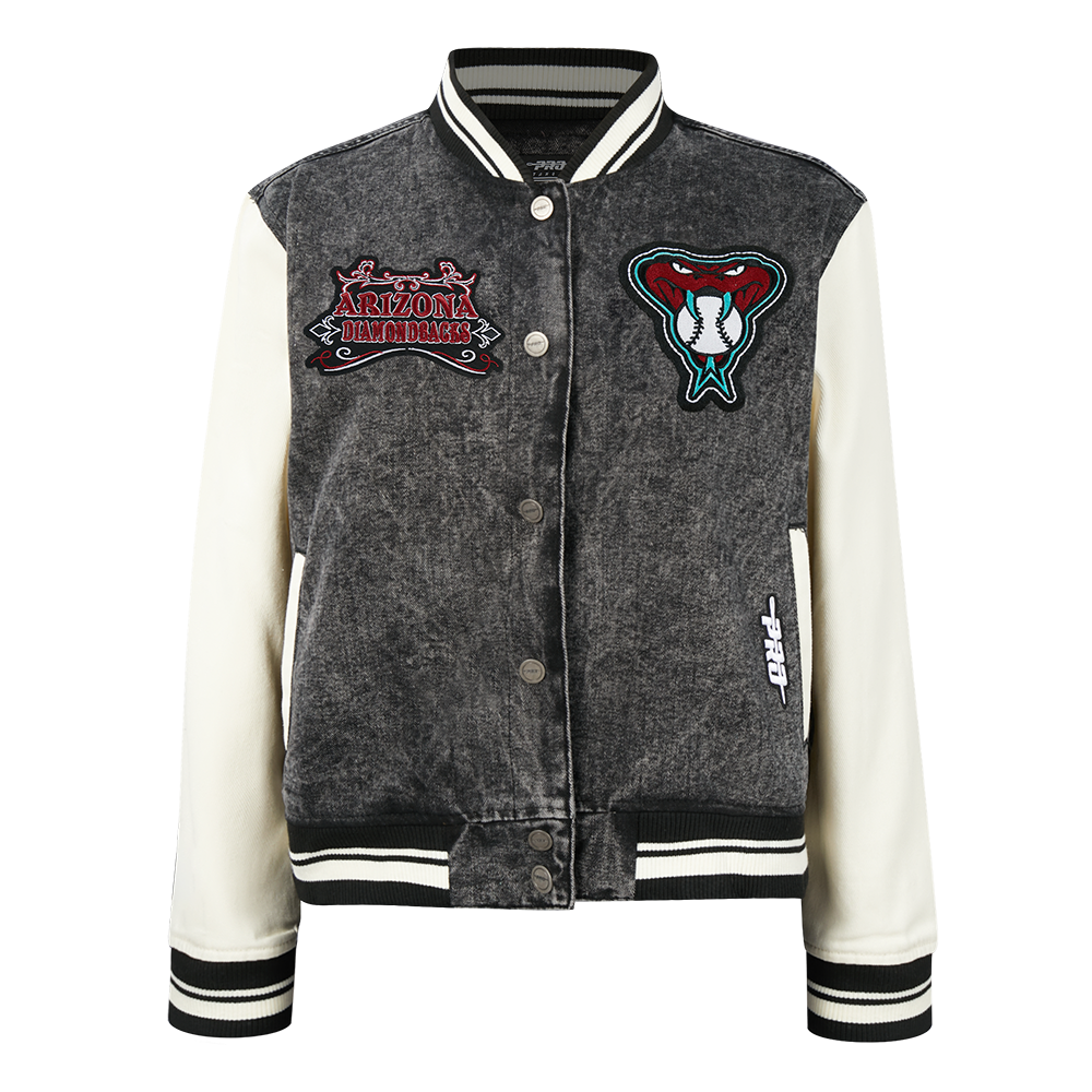 CHAMARRA UNIVERSITARIA MLB ARIZONA DIAMONDBACKS REBEL ATHLETICS PARA MUJER