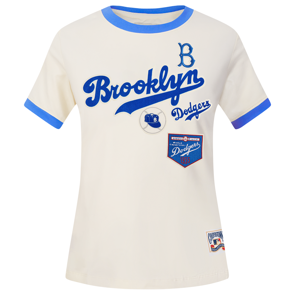 MANGA CORTA MLB BROOKLYN DODGERS RETRO CASCADE PARA MUJER