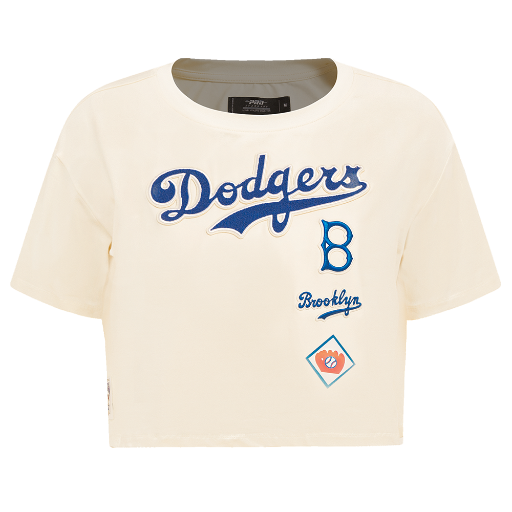 MANGA CORTA CROP MLB BROOKLYN DODGERS RETRO CLASSICS PARA MUJER