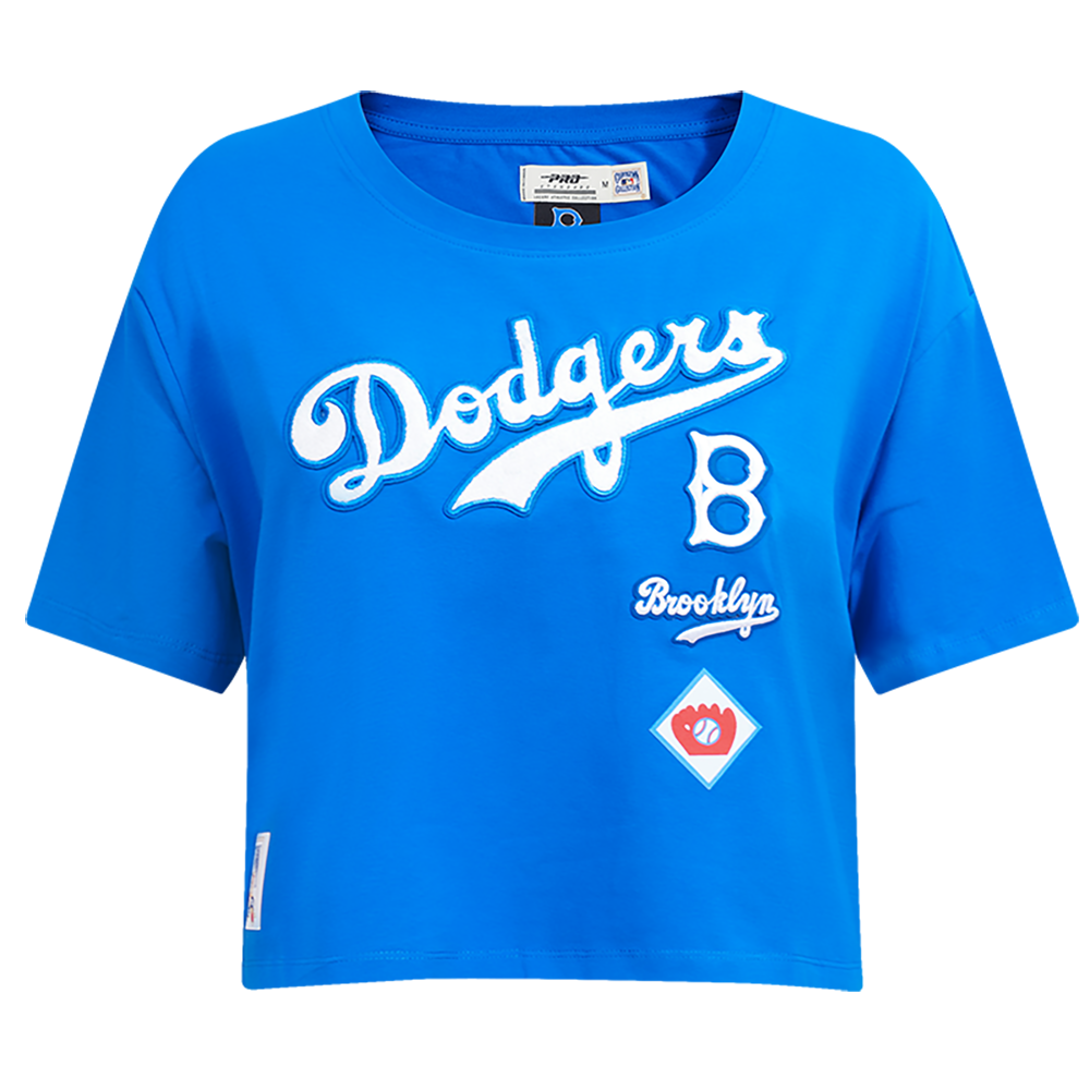 MANGA CORTA CROP MLB BROOKLYN DODGERS RETRO CLASSICS PARA MUJER