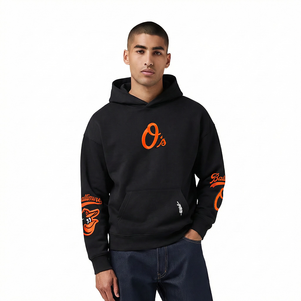 SUDADERA CON GORRO MLB BALTIMORE ORIOLES LIVING LARGE
