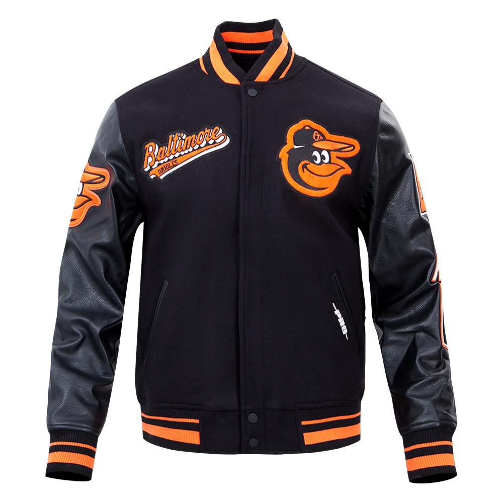 CHAMARRA UNIVERSITARIA MLB BALTIMORE ORIOLES SCRIPT TAIL
