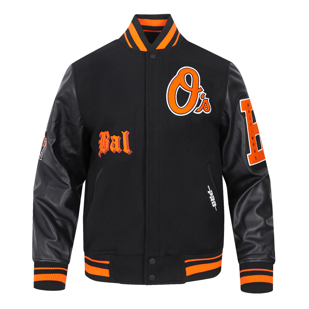 CHAMARRA UNIVERSITARIA MLB BALTIMORE ORIOLES OLD ENGLISH