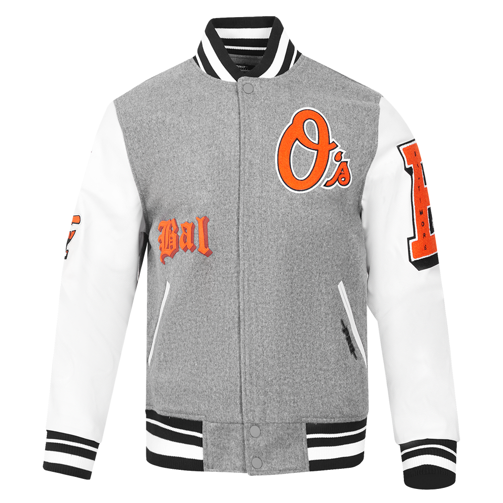 CHAMARRA UNIVERSITARIA MLB BALTIMORE ORIOLES OLD ENGLISH