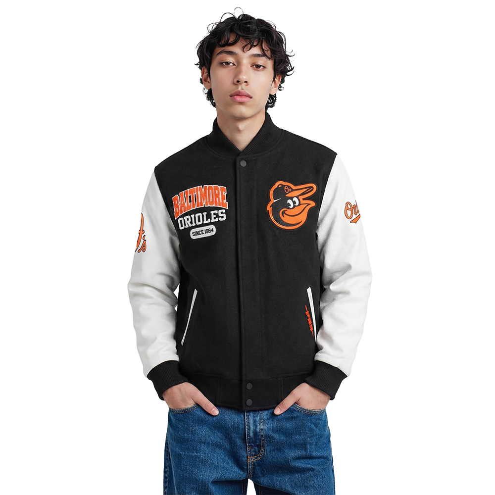 CHAMARRA UNIVERSITARIA MLB BALTIMORE ORIOLES CITY ARCH