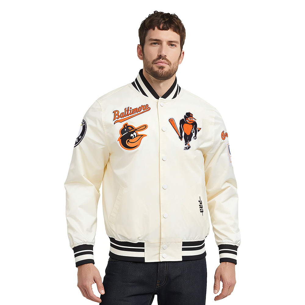 CHAMARRA DE SATIN MLB BALTIMORE ORIOLES RETRO CLASSICS