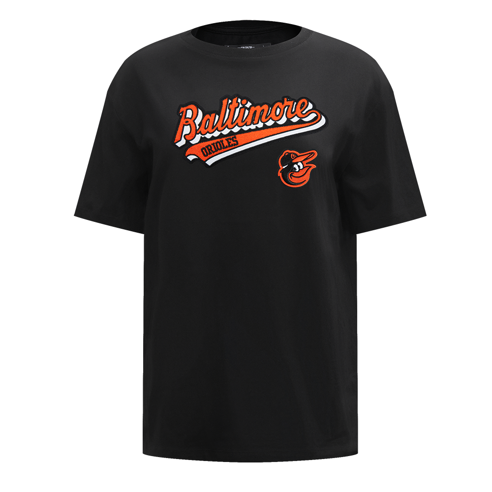 MANGA CORTA BOYFRIEND MLB BALTIMORE ORIOLES SCRIPT TAIL PARA MUJER