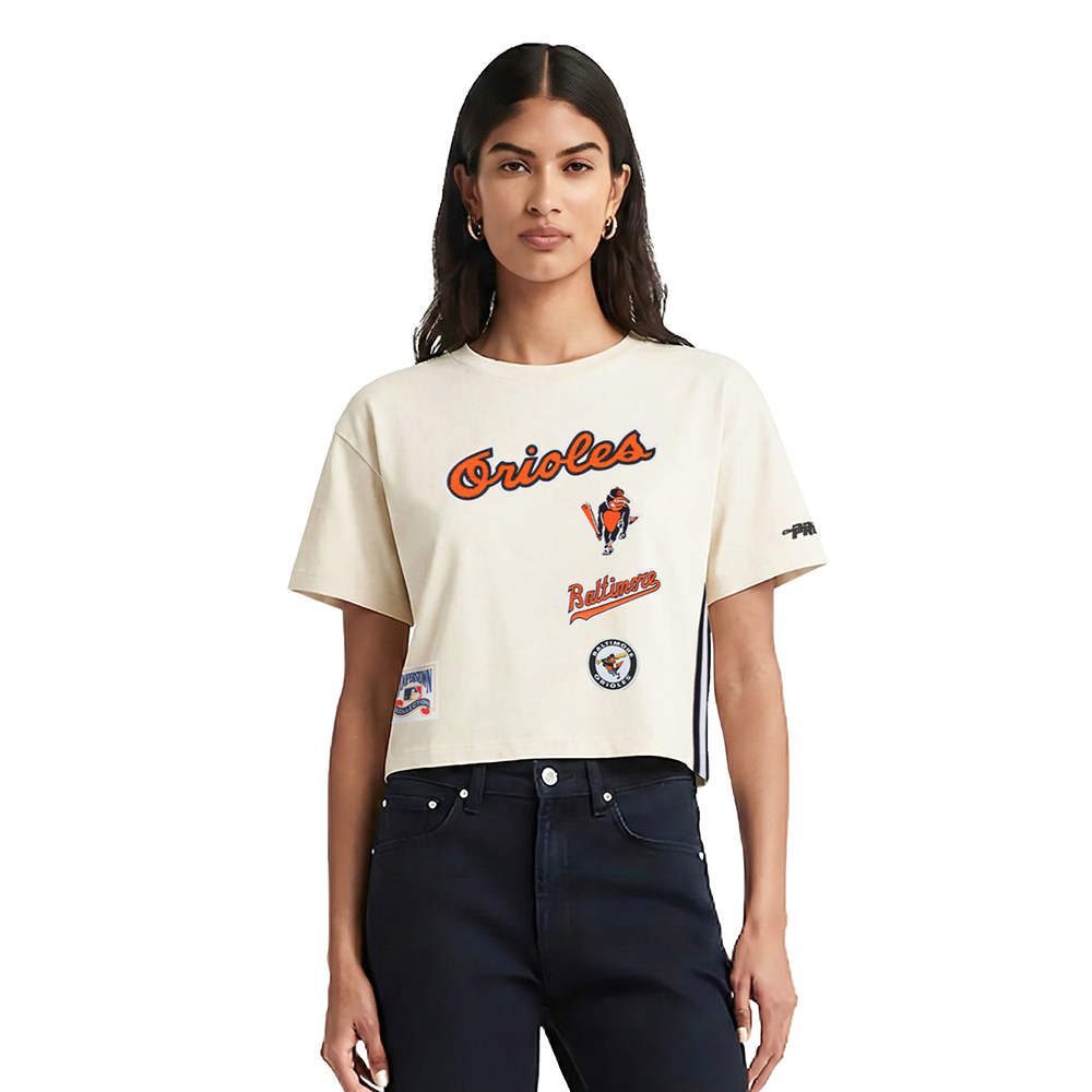 MANGA CORTA MLB BALTIMORE ORIOLES RETRO CLASSICS PARA MUJER