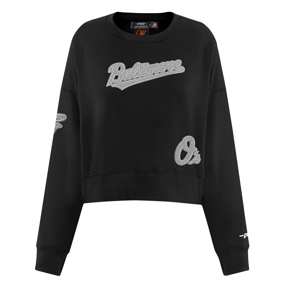 SUDADERA DE CUELLO REDONDO MLB BALTIMORE ORIOLES REVERSE FRENCH TERRY PARA MUJER