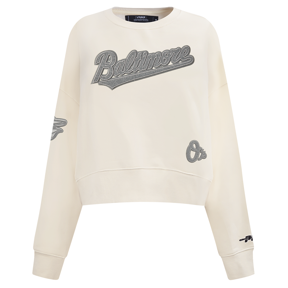 SUDADERA DE CUELLO REDONDO MLB BALTIMORE ORIOLES REVERSE FRENCH TERRY PARA MUJER