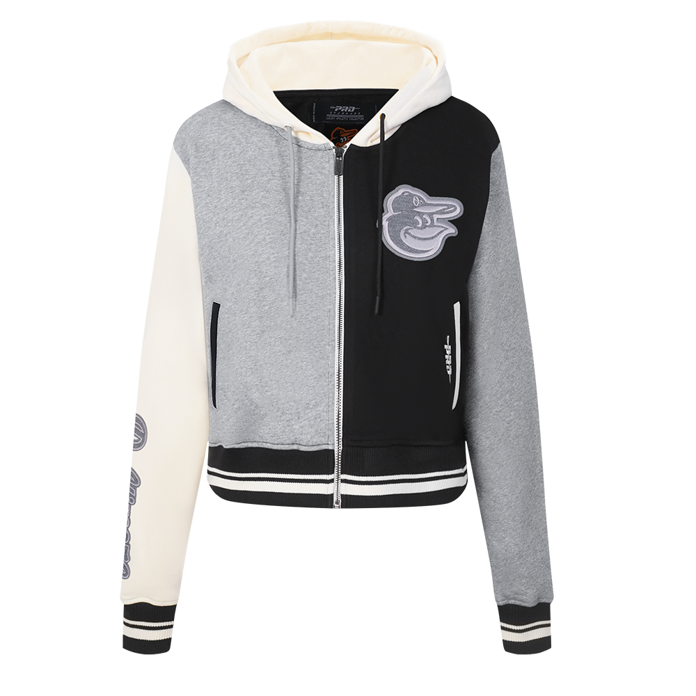 SUDADERA CON CIERRE MLB BALTIMORE ORIOLES REVERSE FRENCH TERRY PARA MUJER