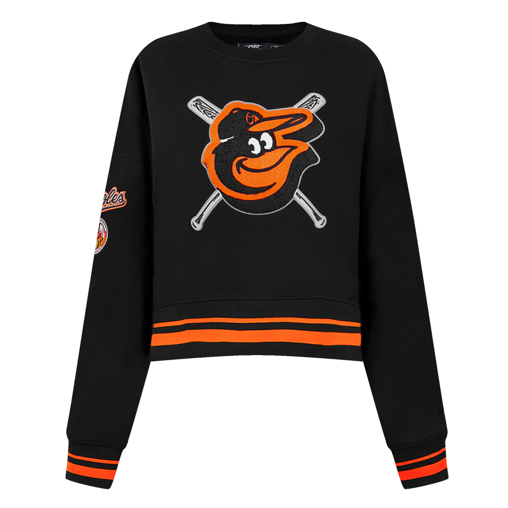 SUDADERA DE CUELLO REDONDO MLB BALTIMORE ORIOLES MASH UP PARA MUJER
